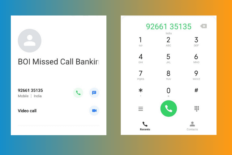 मिस्ड कॉल (Missed Call) बैंक ऑफ इंडिया बैलेंस चेक नंबर जाने
