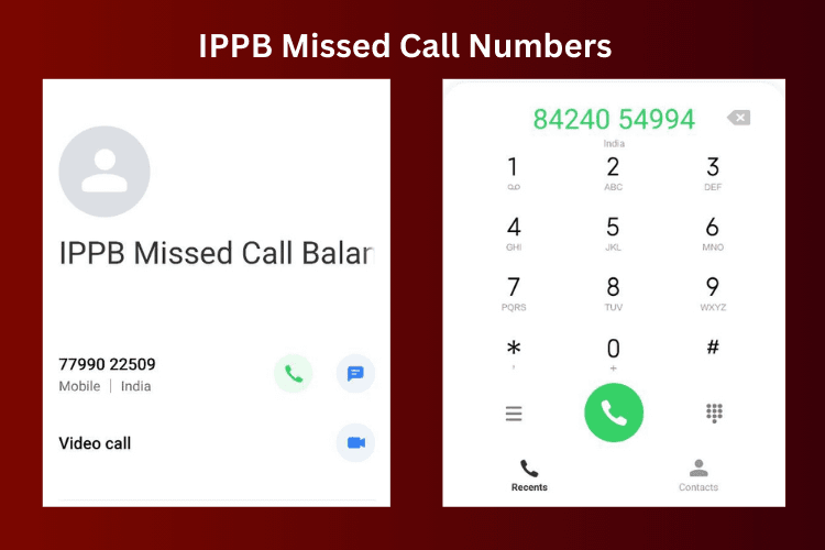 मिस्ड कॉल (Missed Call) सर्विस इंडिया पोस्ट पेमेंट बैंक बैलेंस चेक नंबर 